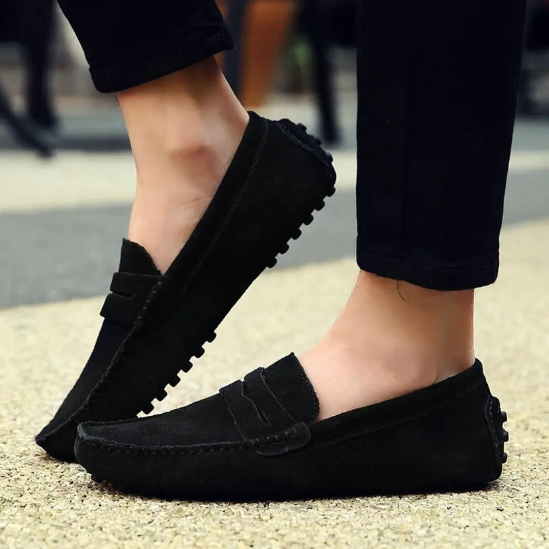 Antibes Men's Suede Penny Loafers