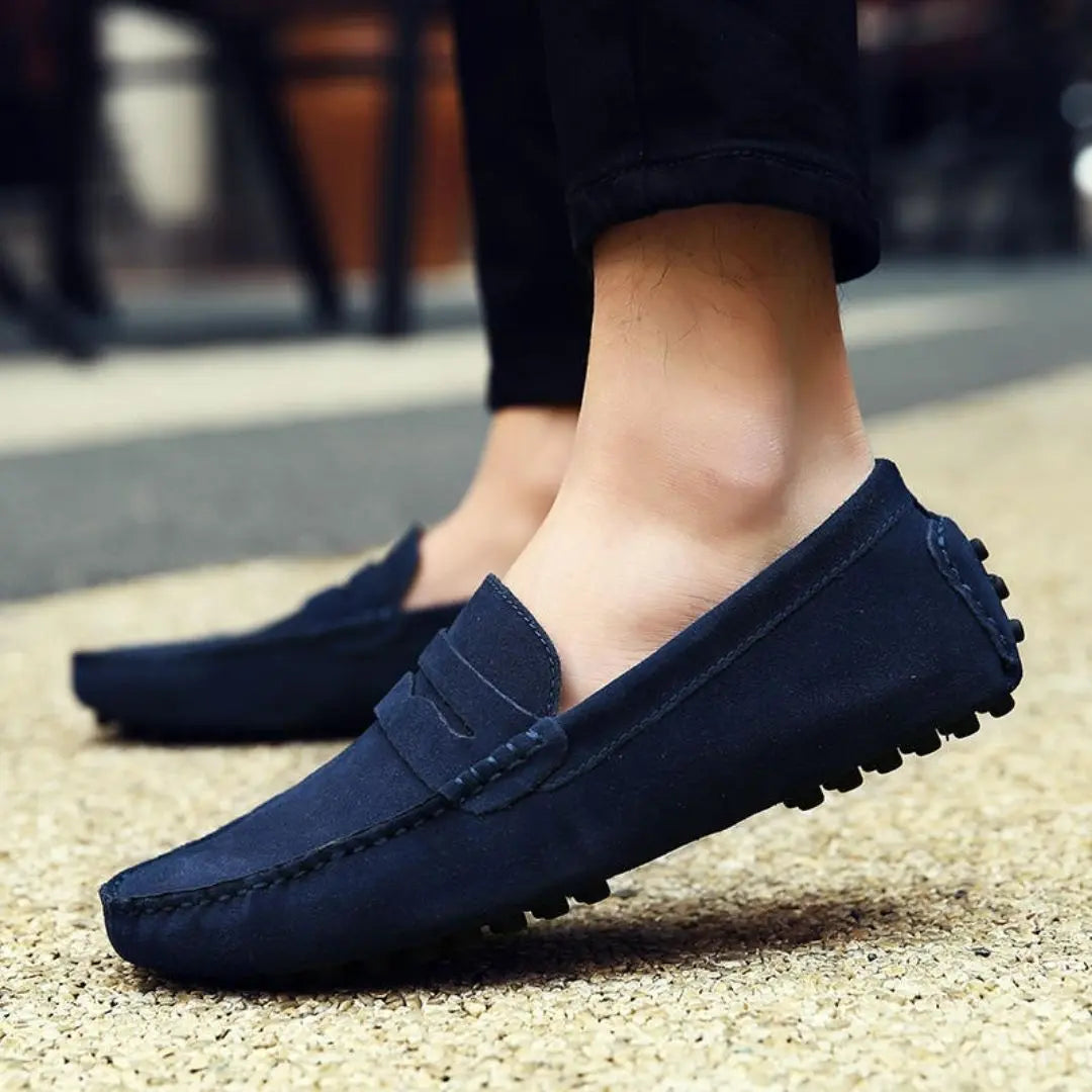 Antibes Men's Suede Penny Loafers