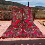 Pink Vintage Boujaad Rug 13 x 6.8ft