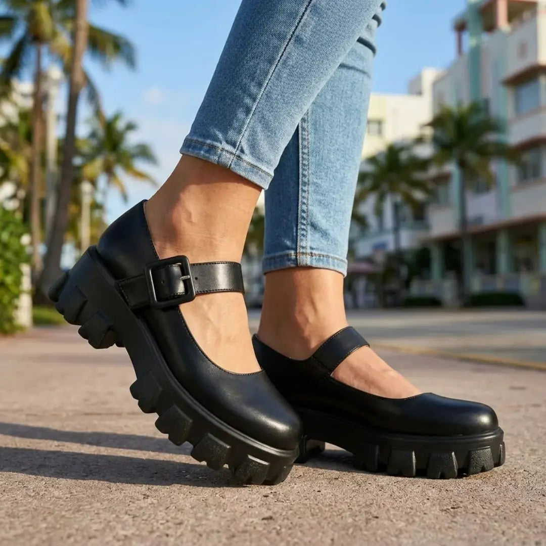 Shyanne Women's Retro Platform Mary Jane Shoes