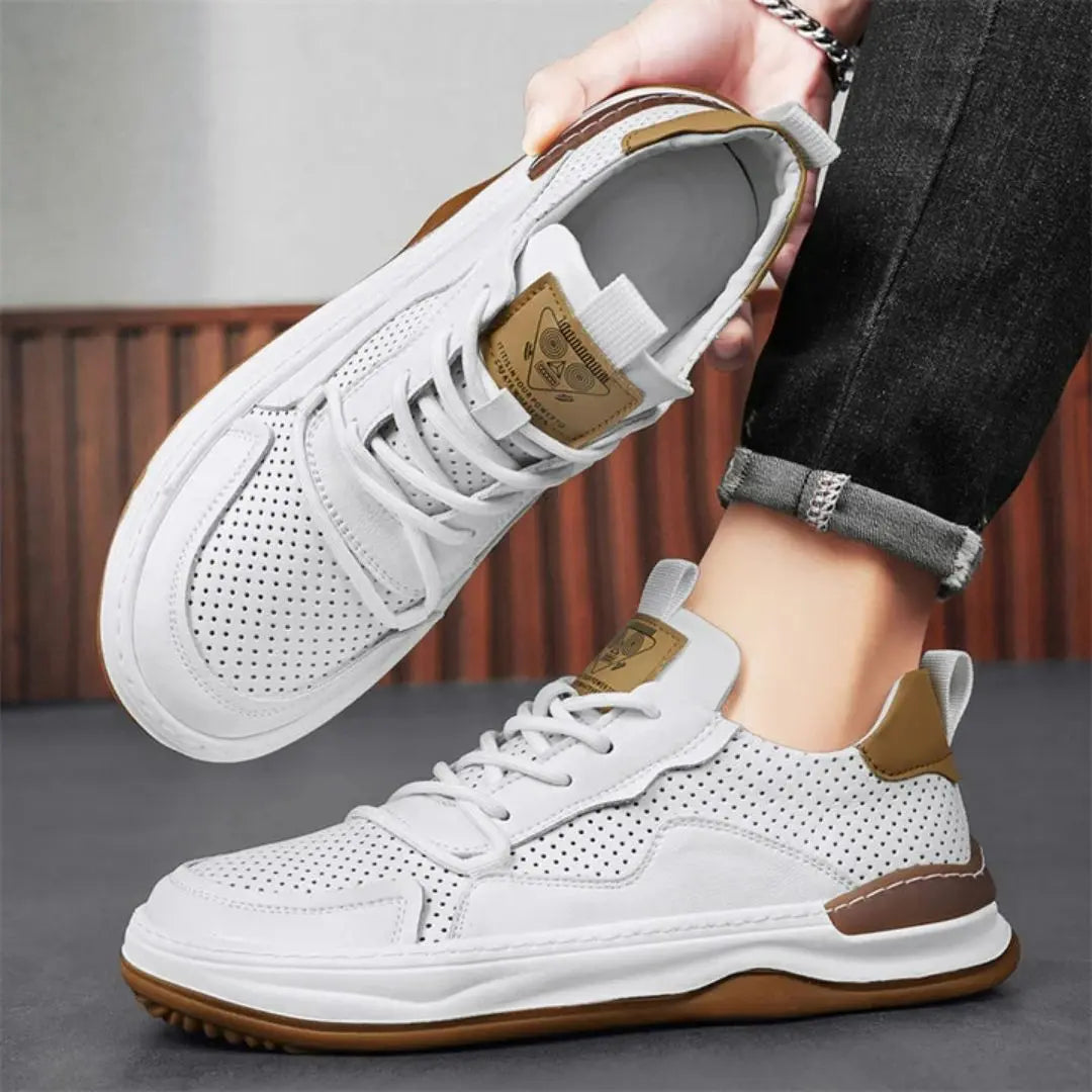 Lusso Italiana Men's Genuine Leather Sneakers