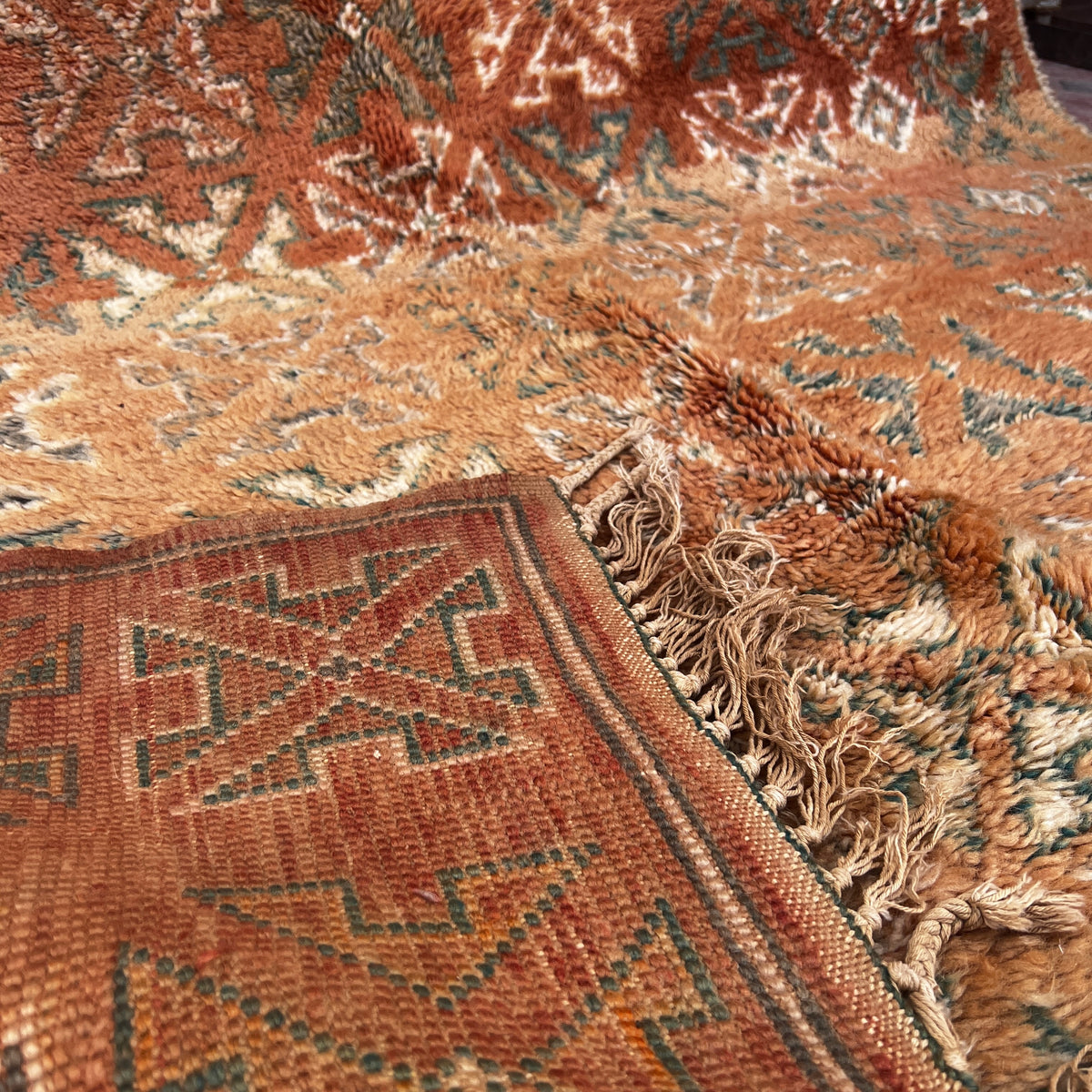 Vintage boujaad Rug 8.53 ft × 4.92 ft