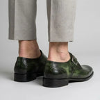 Brenton Men's Wingtip Single Monk Strap Dress Shoes