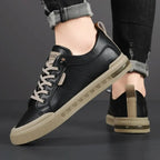 Belnor Men's Two-Tone Leather Sneakers