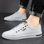 Belnor Men's Two-Tone Leather Sneakers