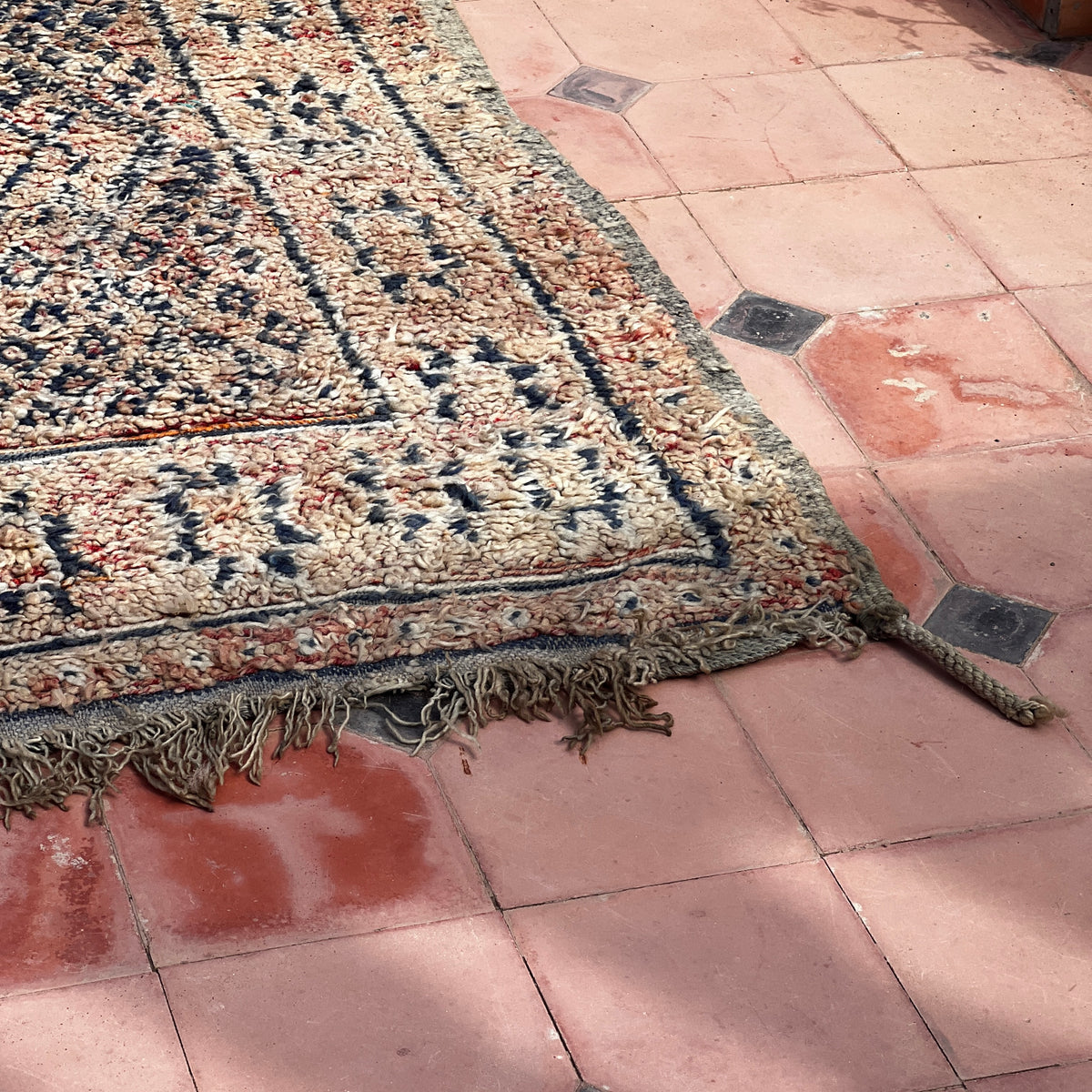 Vintage Beni Mguild Rug 10.83 ft × 6.23 ft