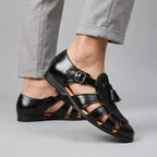 Arlo Men's Tassel Closed-Toe Monk Strap Sandals