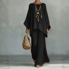 Women's Breathable Linen Oversized Two-Piece Set