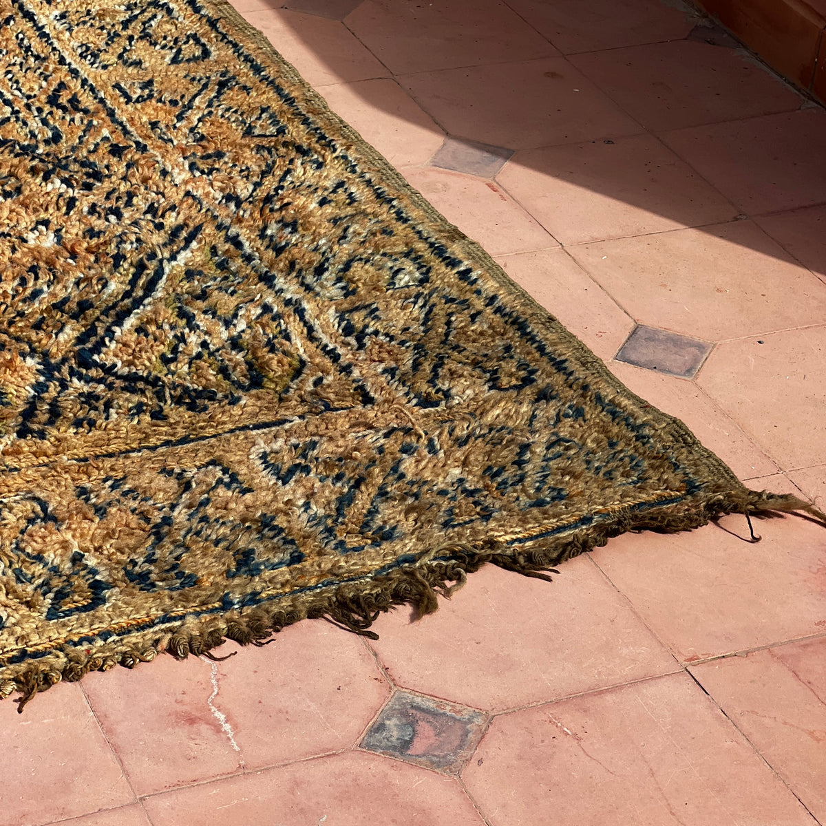 Vintage Beni Mguild Rug 9.61 ft × 6.43 ft