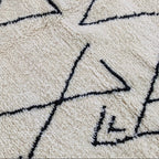 Moroccan rug Round Beni ouarain rug Handmade natural wool carpet custom size
