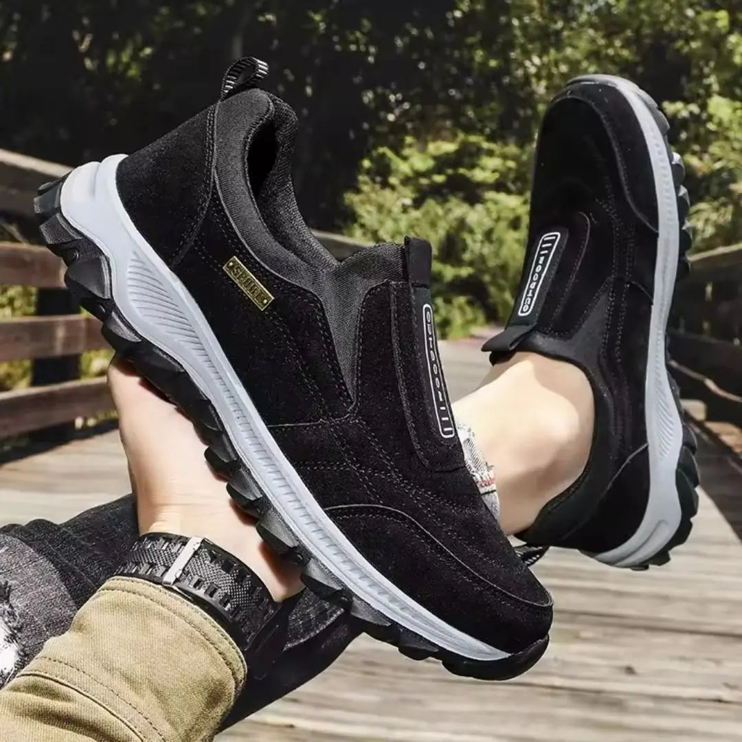 Men's Waterproof Slip-On Walking Shoes with Arch Support