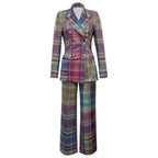 Sophia - Women's Luxe Multicolor V-neck Suit