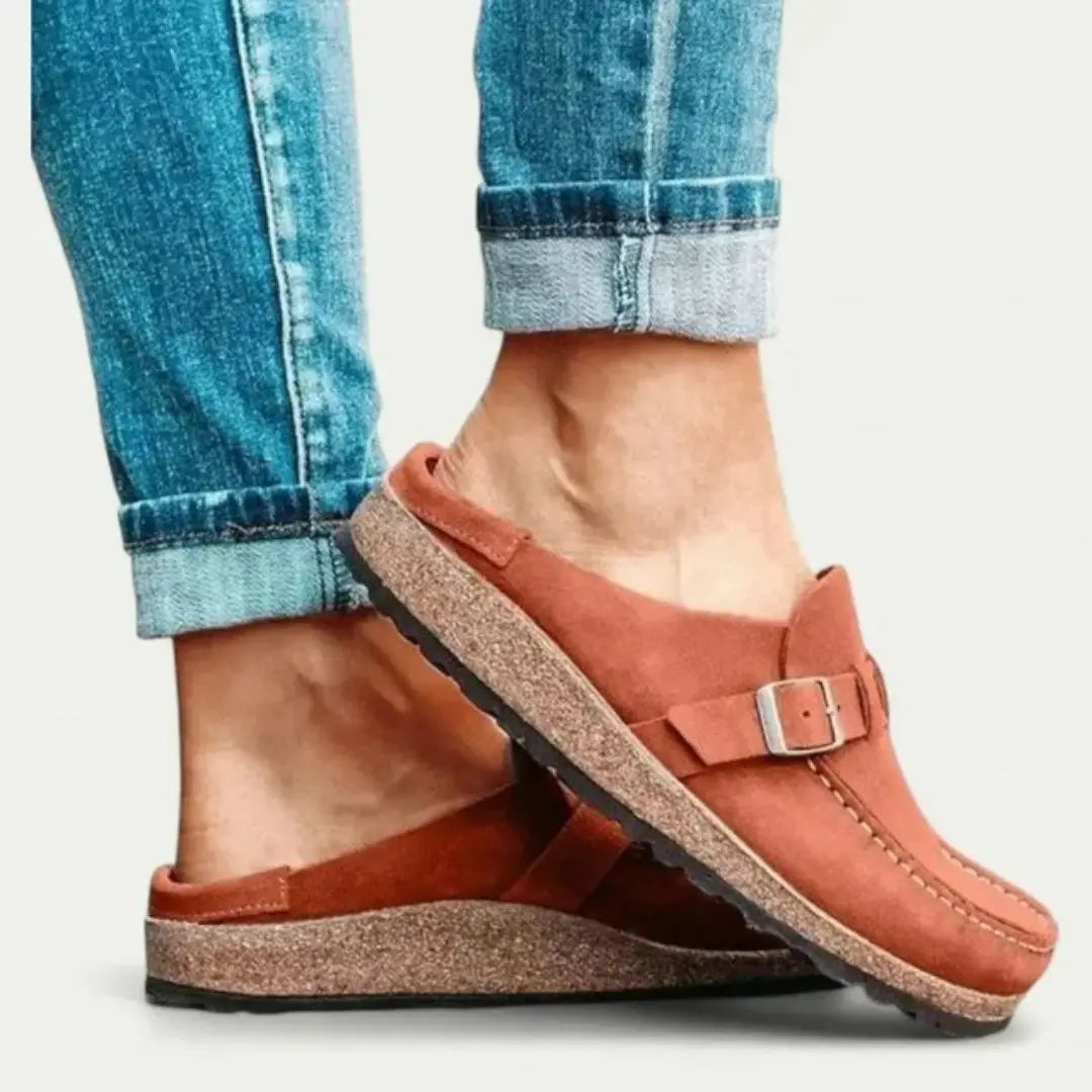Bellamie Women's Suede Buckle Mules