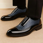 Delacroix Men's Ostrich Leather Oxford Shoes