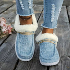 Thistlewood Women's Fur-Lined Canvas Slip-On Shoes