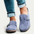Bellamie Women's Suede Buckle Mules