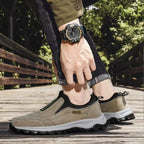 Men's Waterproof Slip-On Walking Shoes with Arch Support