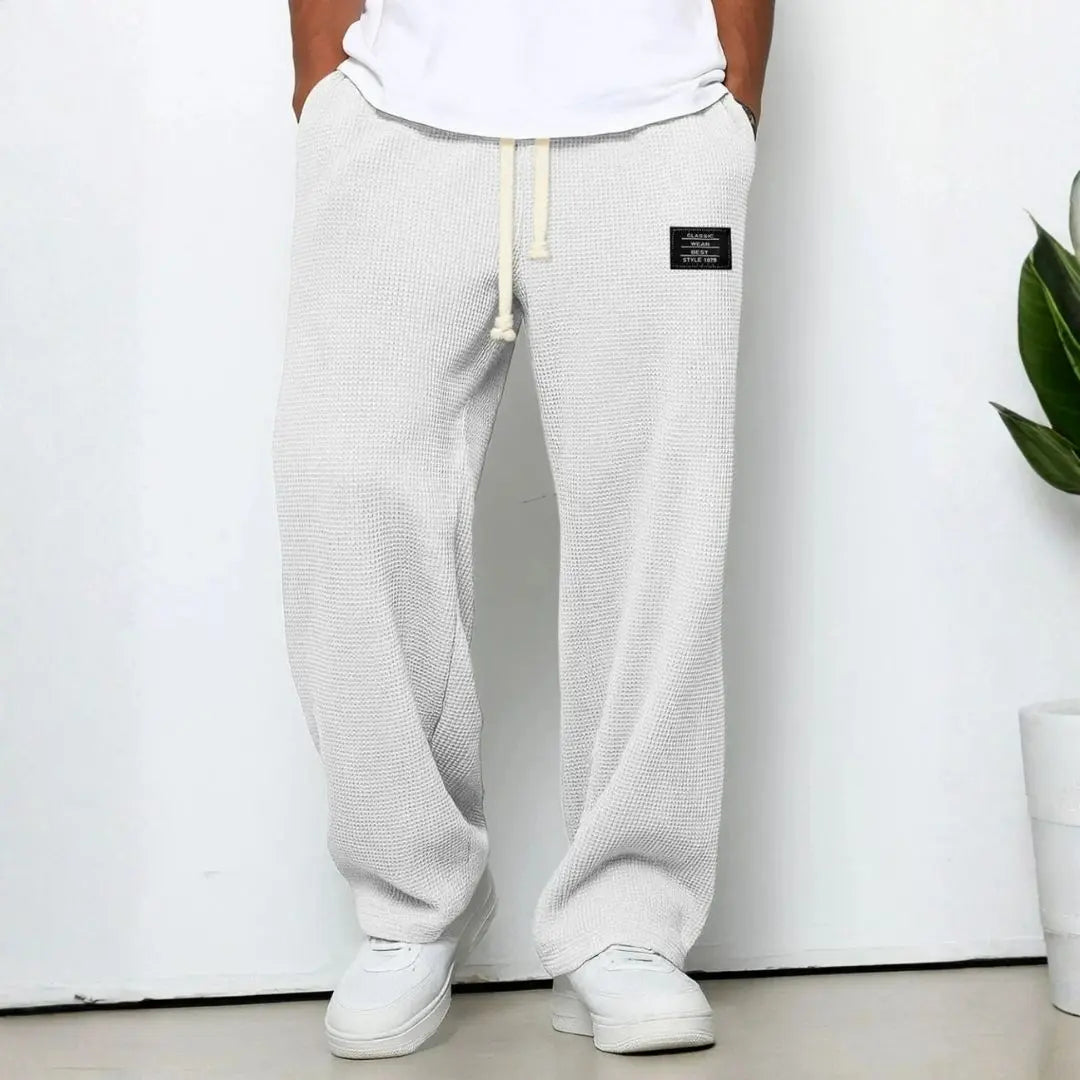 Breathable Adjustable-Waist Straight Lace Pants