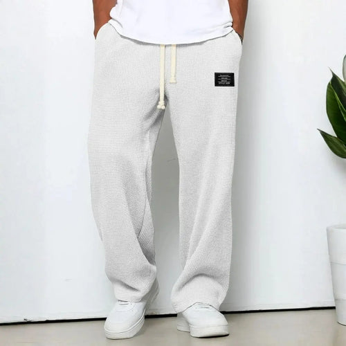 Breathable Adjustable-Waist Straight Lace Pants