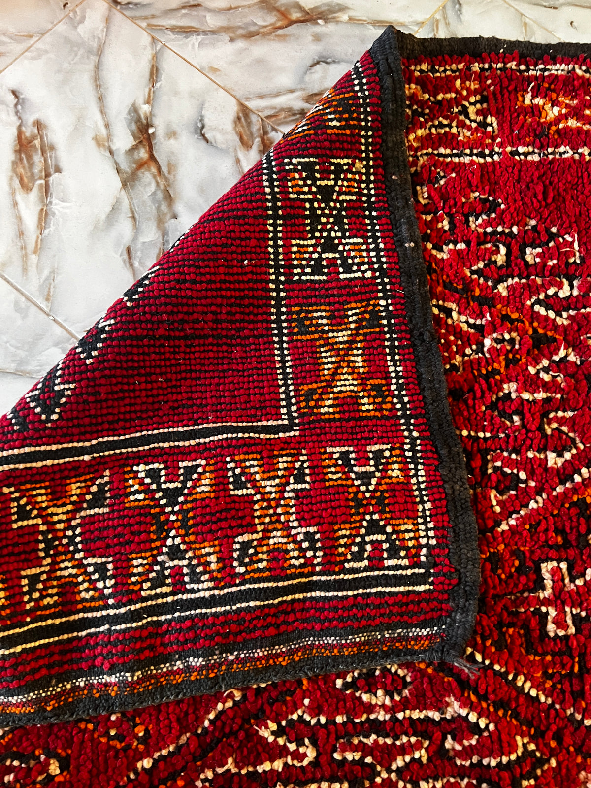 Vintage boujaad Rug 10.50 ft × 7.15 ft