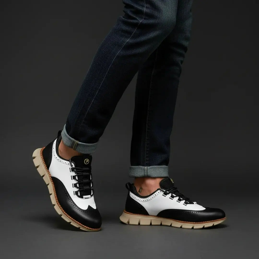 Worthington Men's Microfiber Leather Wingtip Sneakers