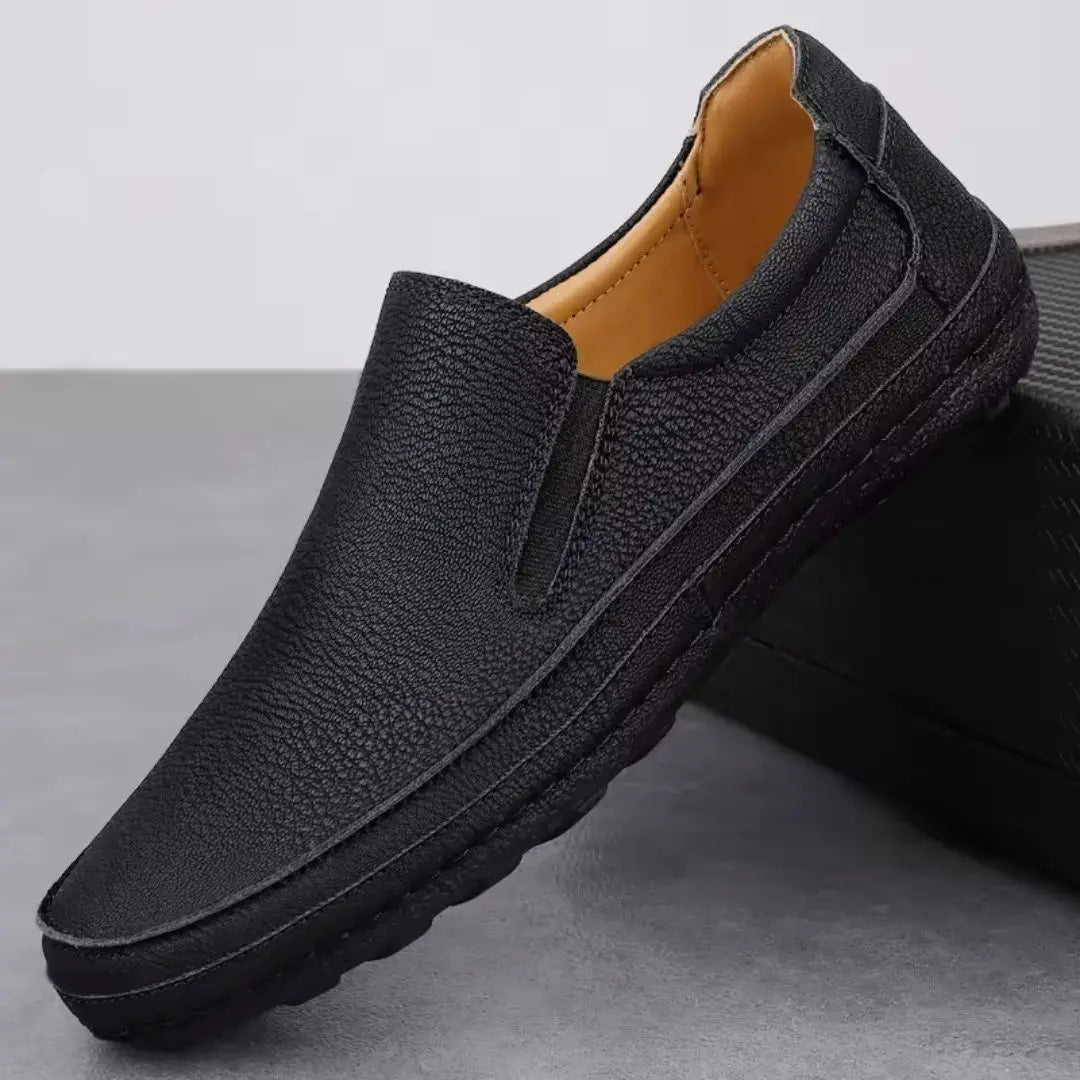 Frosted Men's Suede Slip-On Loafers