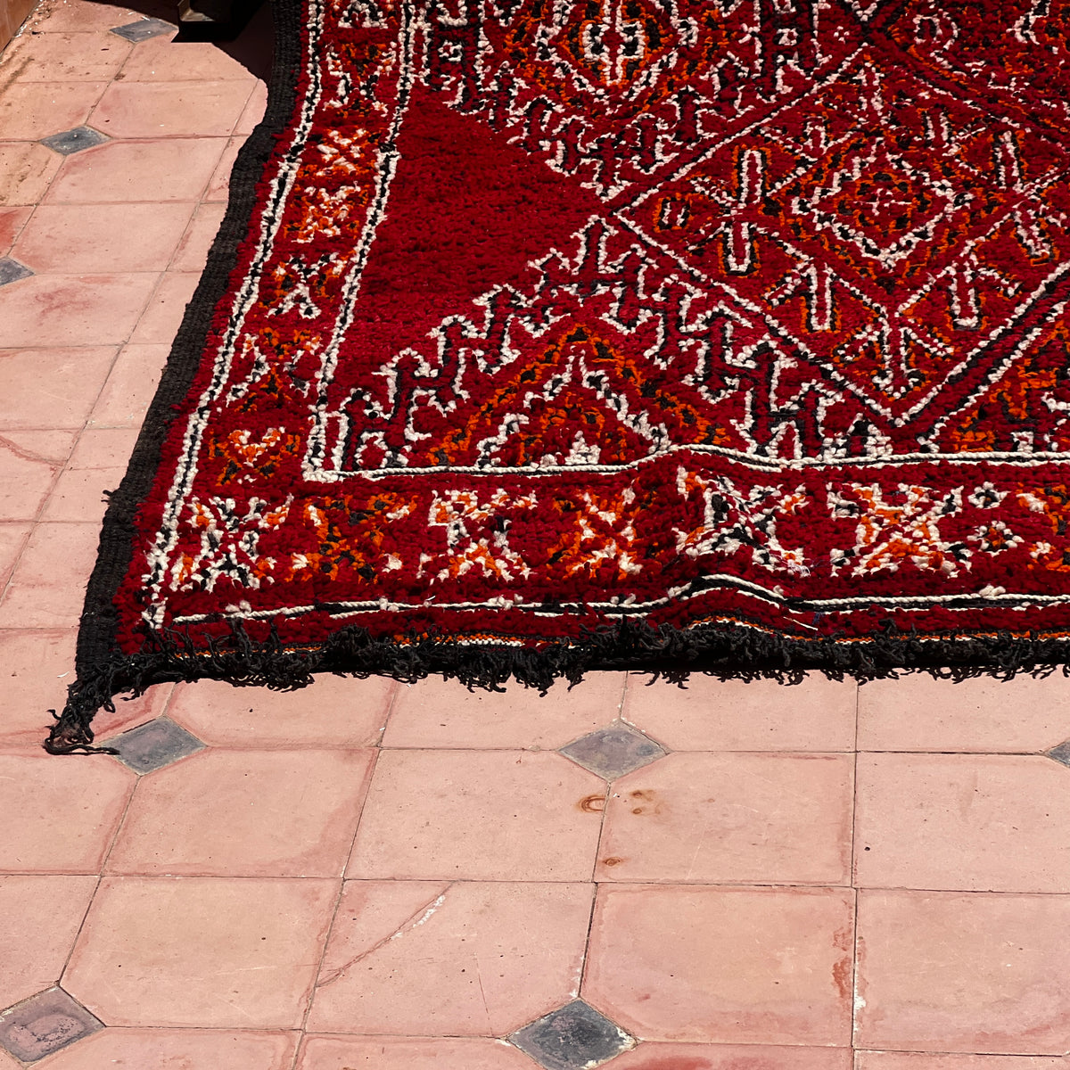 Vintage boujaad Rug 10.50 ft × 7.15 ft