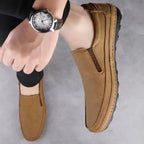 Frosted Men's Suede Slip-On Loafers