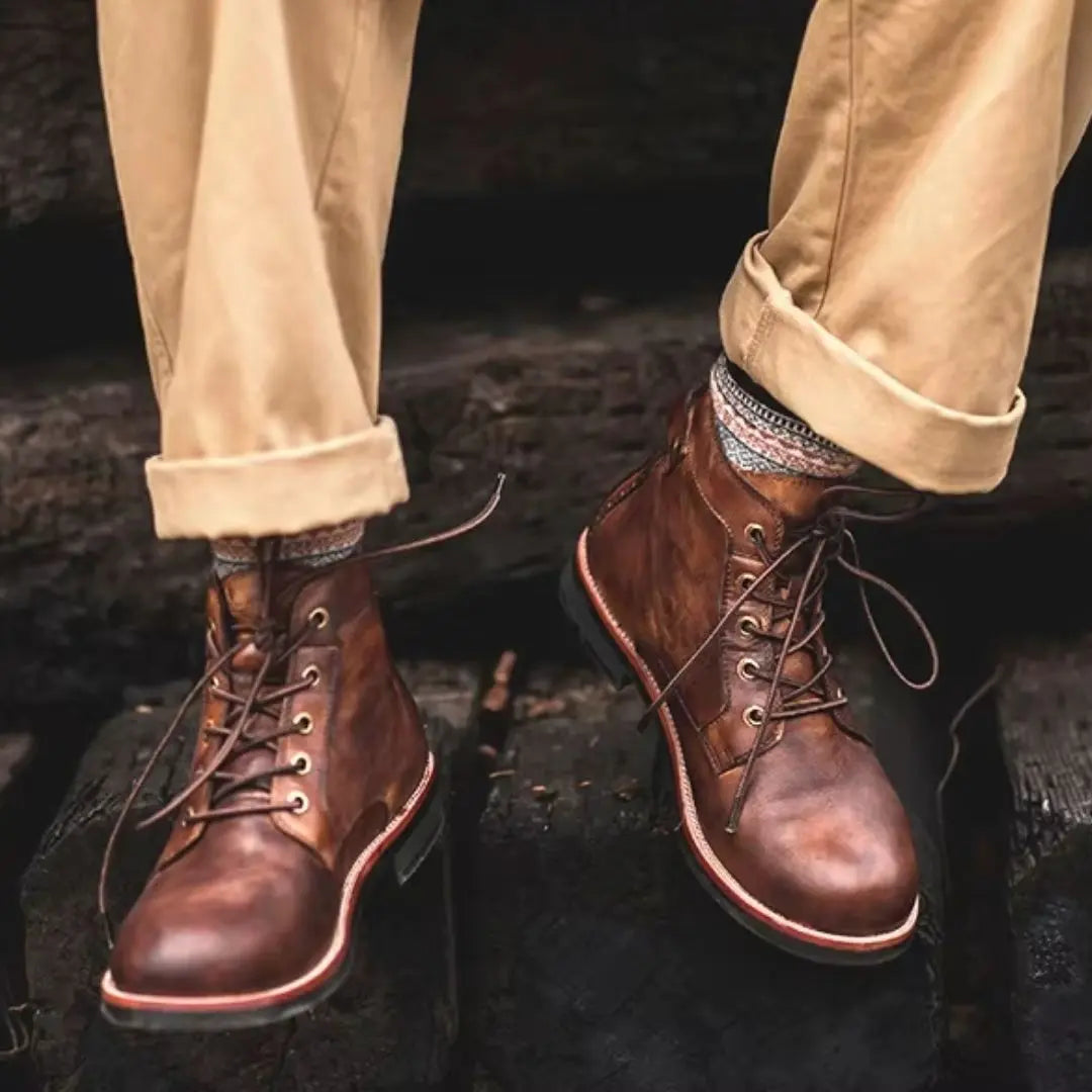 Odyssey Men's Leather Lace-Up Boots