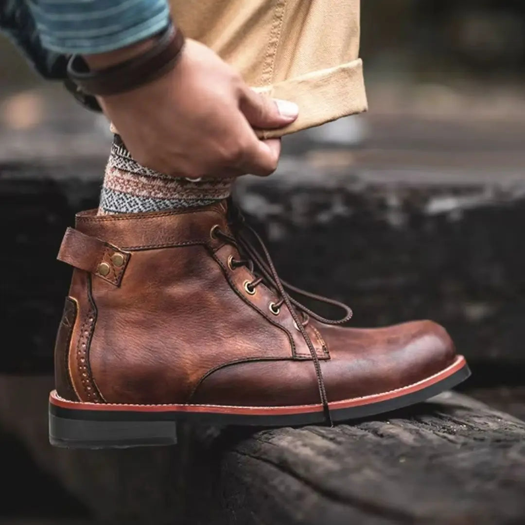 Odyssey Men's Leather Lace-Up Boots