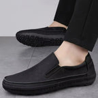 Frosted Men's Suede Slip-On Loafers