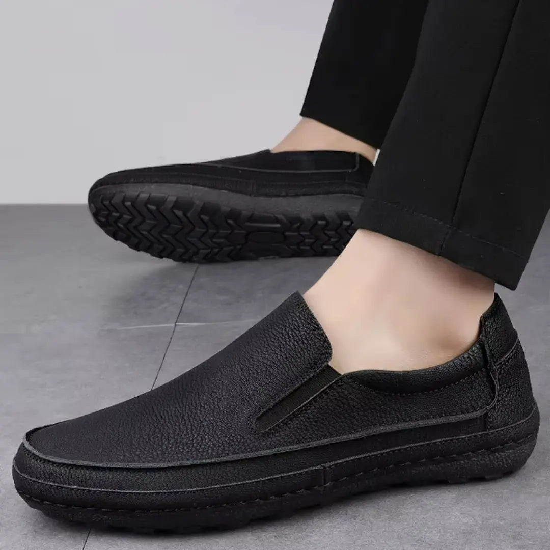 Frosted Men's Suede Slip-On Loafers