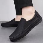 Frosted Men's Suede Slip-On Loafers