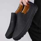 Frosted Men's Suede Slip-On Loafers