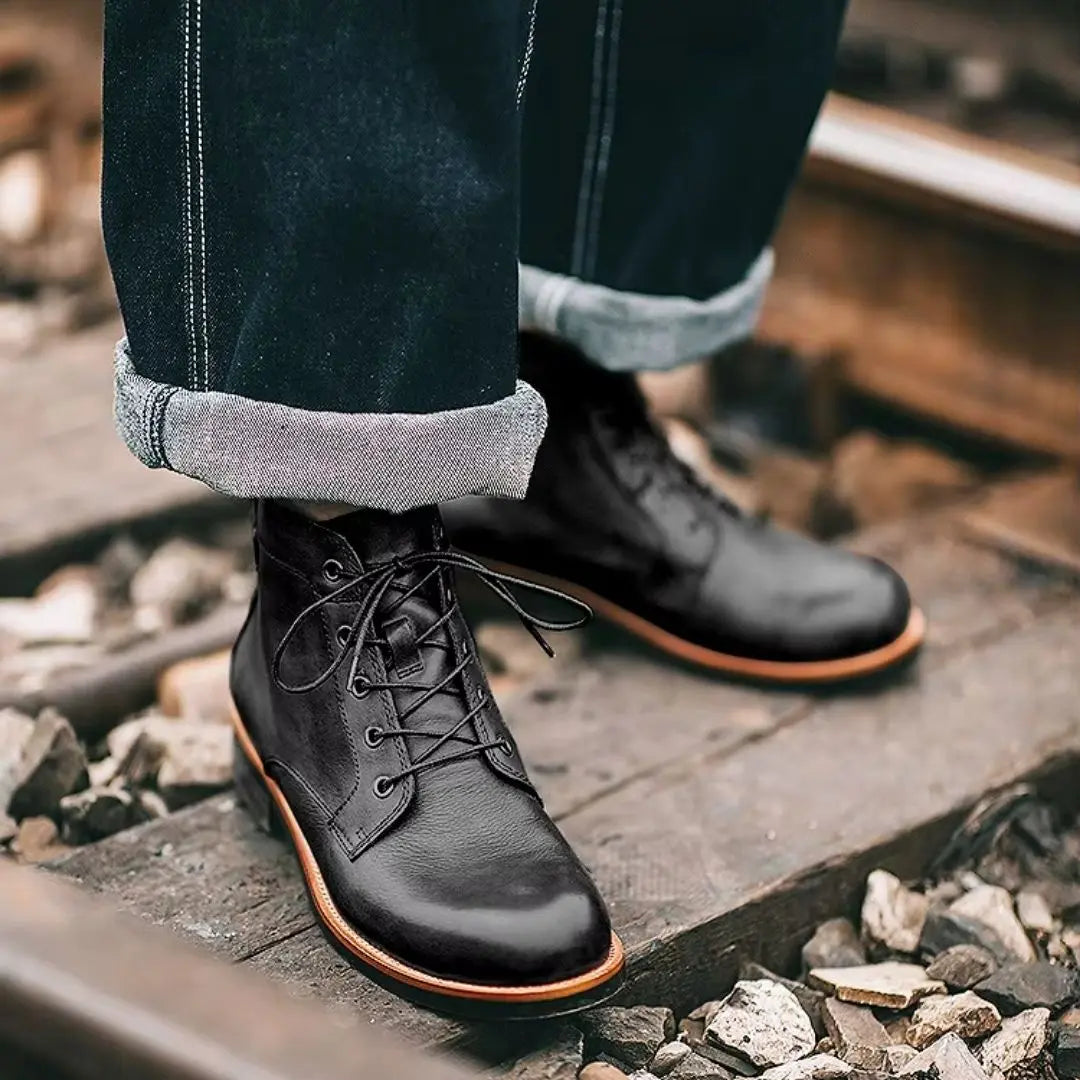 Odyssey Men's Leather Lace-Up Boots