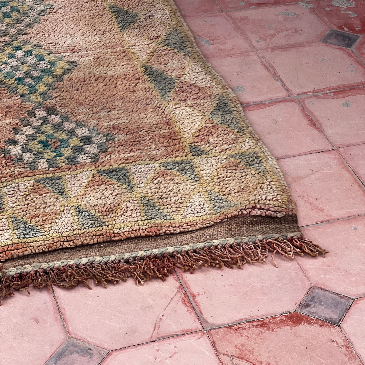 Vintage boujaad Rug 10.83 ft × 5.25 ft