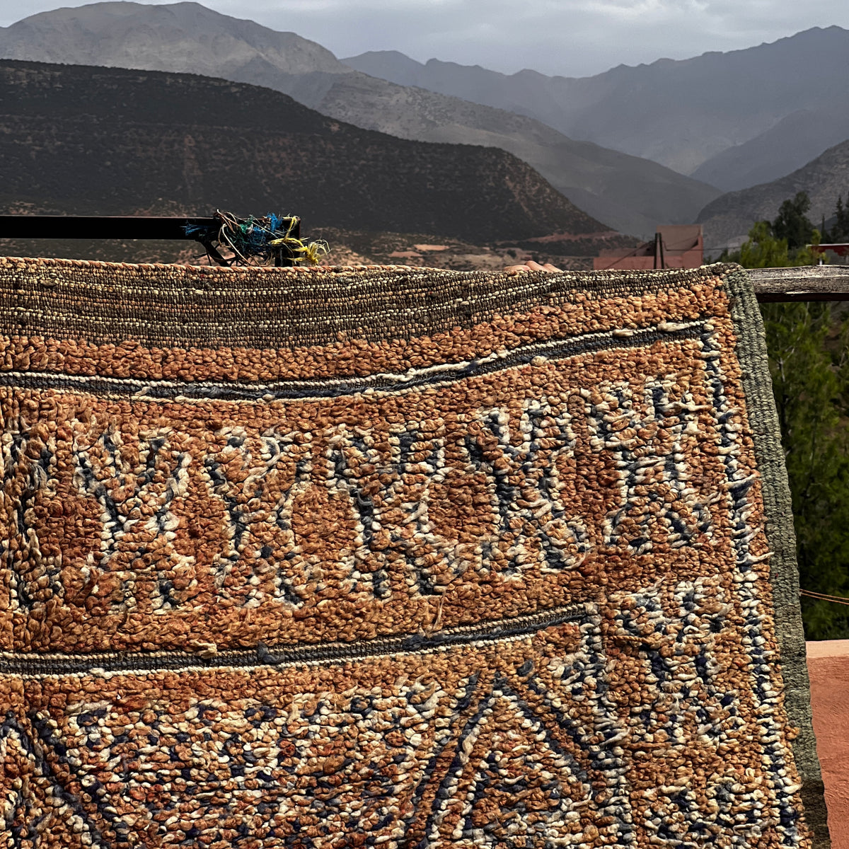 Vintage Beni Mguild Rug 10.17 ft × 6.07 ft