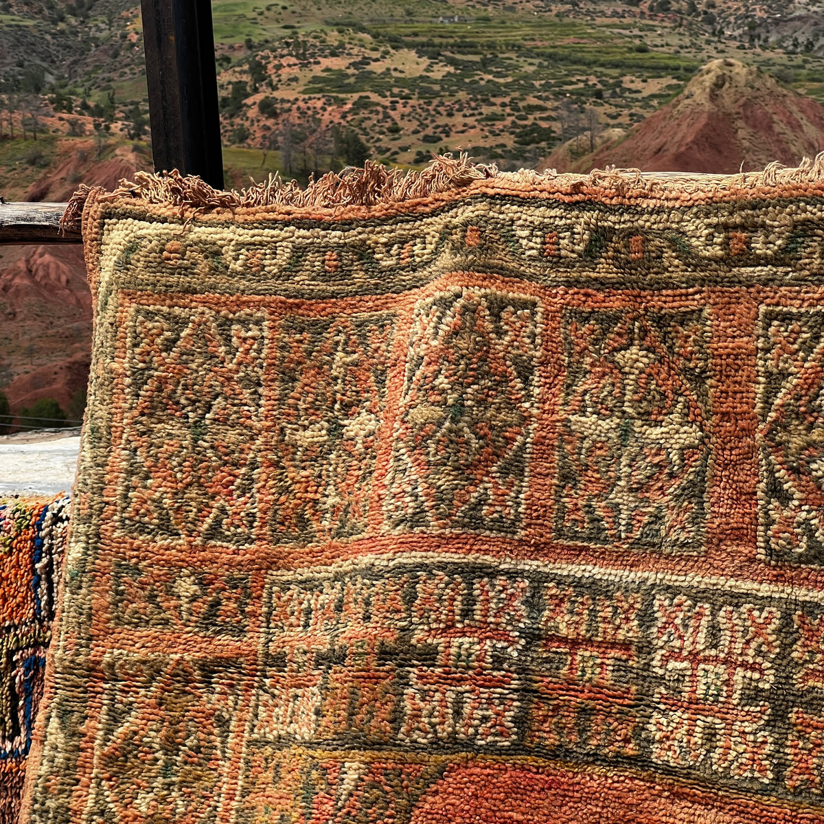 Vintage Boujaad Rug 13.5 X 6.7Ft