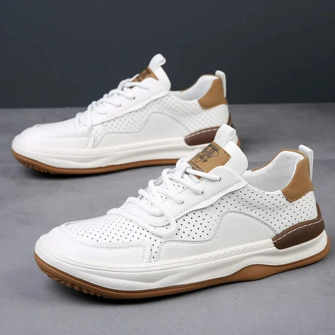 Lusso Italiana Men's Genuine Leather Sneakers