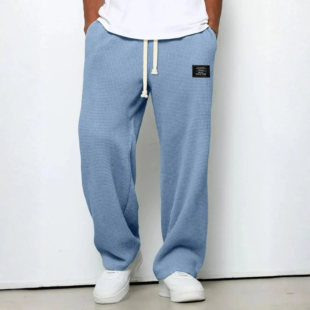 Breathable Adjustable-Waist Straight Lace Pants