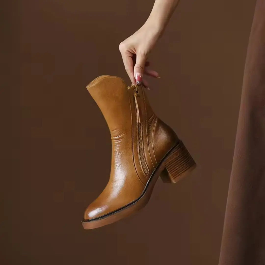 Selene Women's Leather Ankle Boots