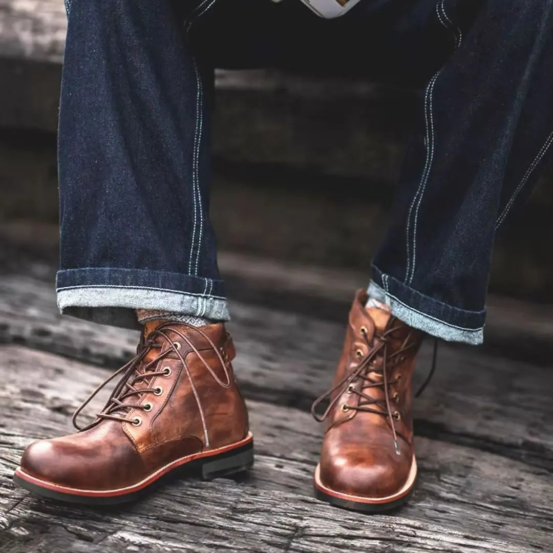 Odyssey Men's Leather Lace-Up Boots