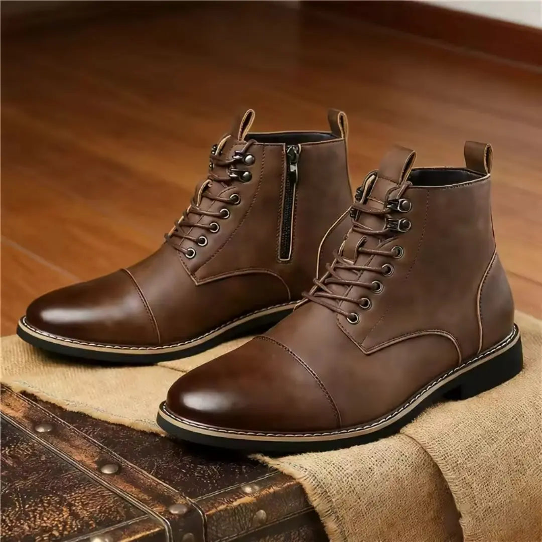 Harwick Men's Vintage Stitch Ankle Boots