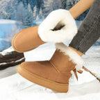 Hollyfern Women's Faux Fur Ankle Boots