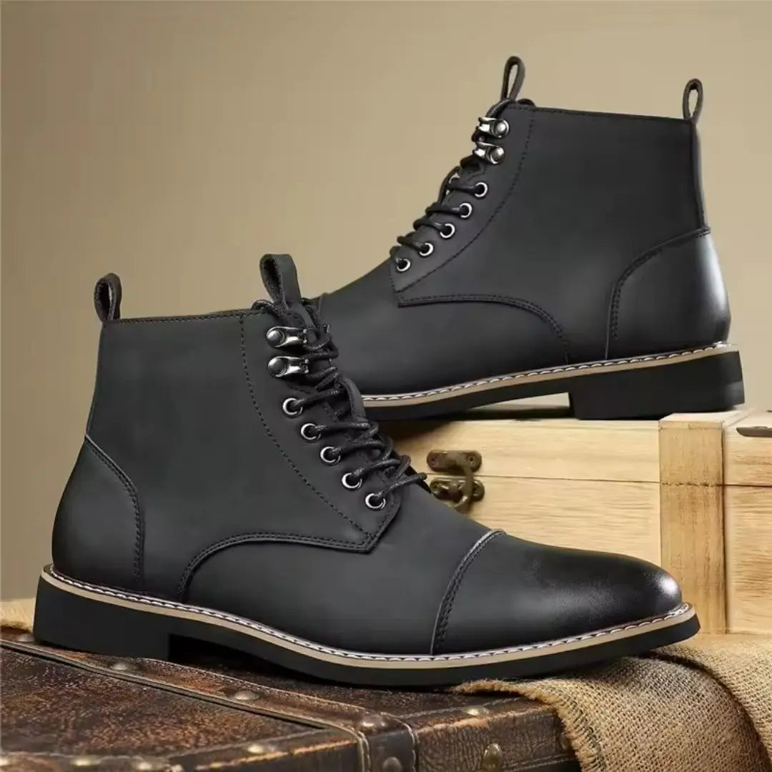 Harwick Men's Vintage Stitch Ankle Boots
