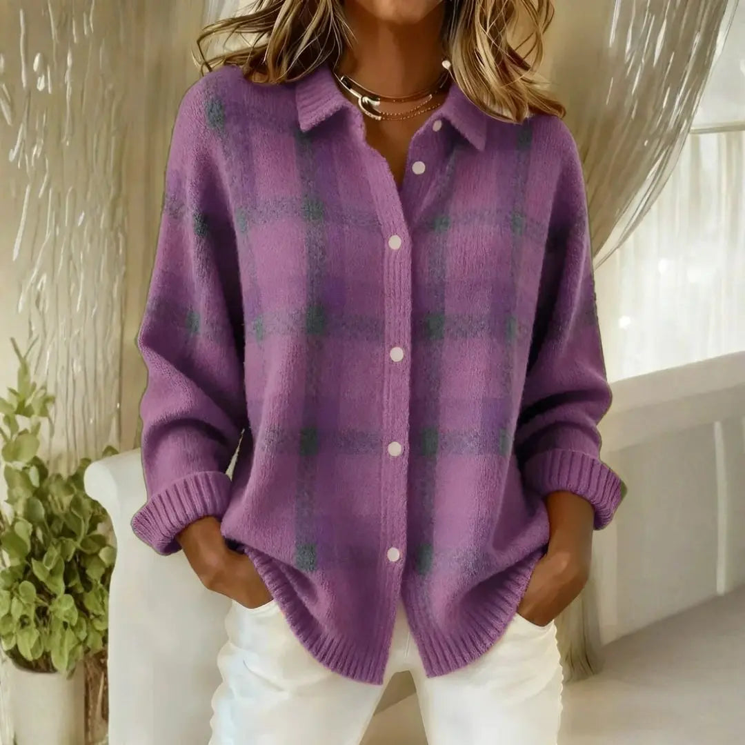 Women's Cozy Longline Button-Front Cardigan