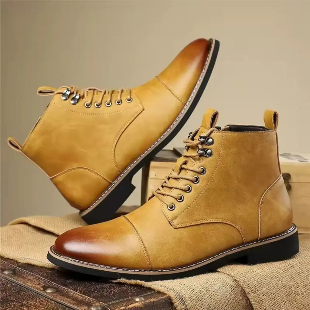 Harwick Men's Vintage Stitch Ankle Boots