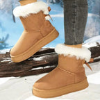 Hollyfern Women's Faux Fur Ankle Boots
