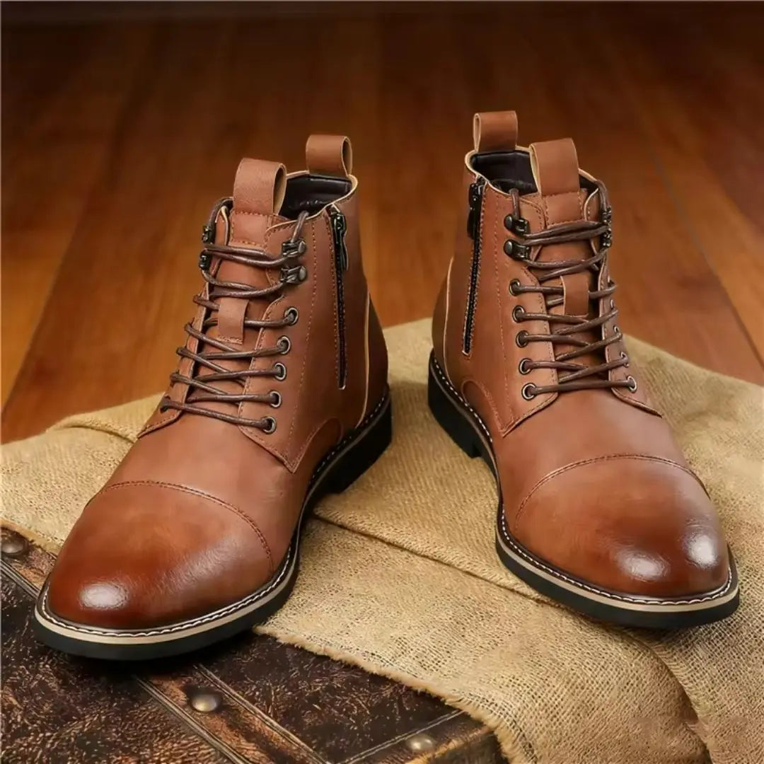 Harwick Men's Vintage Stitch Ankle Boots