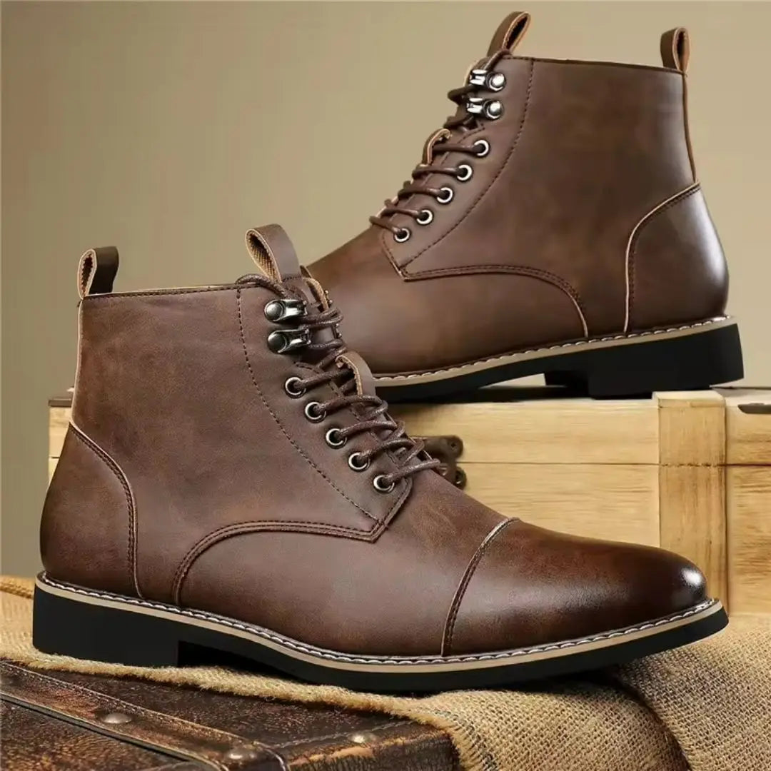 Harwick Men's Vintage Stitch Ankle Boots